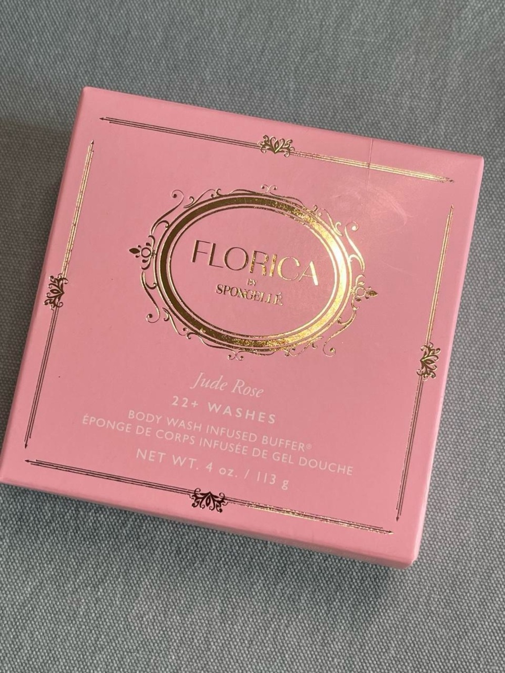 Spongelle Florica Jude Rose Pink Body Wash Infused Buffer